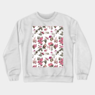 Vintage Pink Roses Crewneck Sweatshirt